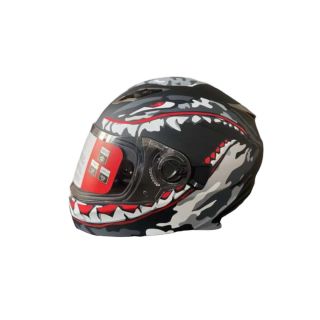 New Motorbike Full ECE Approved Face Helmet Motorcycle Bike On Road Crash - Red