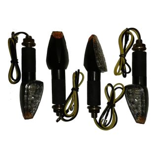 4 X Universal Amber LED Motorcycle Light