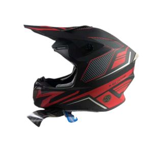 New Adventure Motorcycle Helmet Off Road ECE Approved Dual Sport Red Black