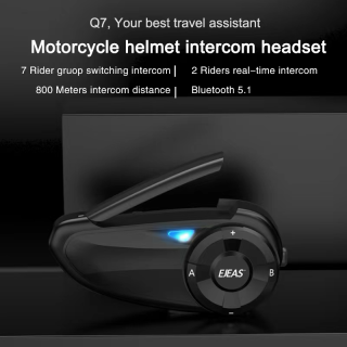 Motorbike Bluetooth Intercom Bike Helmet To Helmet Headset 2 Rider Fast Pairing