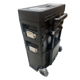 Tool Box TOOLS 3-in-1 Tool Box Combination Trolley Cart Cabinet - Black