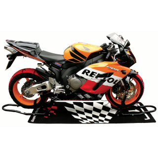 Universal Track Front And Rear Motorcycle Bike Paddock Stand Pair Stands Combo