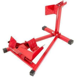 MOTORCYCLE FRONT WHEEL CHOCK STAND PADDOCK