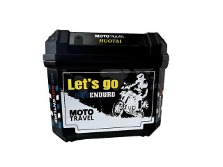 45L Waterproof Motorcycle Top Box Trunk with Lock Large Helmet Storage Case — image 4