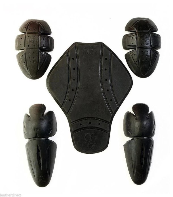 CE Level 2 Motorcycle Armour Pads Set – Back, Shoulder & Elbow Protector Inserts