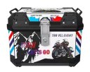 Heavy Duty Motorcycle Rear Storage Trunk Waterproof Tail Box Luggage Case with Pad