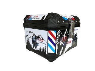 Heavy Duty Motorcycle Rear Storage Trunk Waterproof Tail Box Luggage Case with Pad — image 2