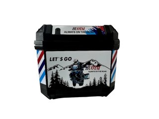 Heavy Duty Motorcycle Rear Storage Trunk Waterproof Tail Box Luggage Case with Pad — image 3