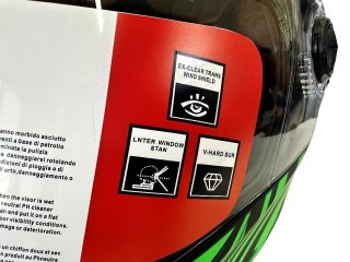 XTRON Neon Vortex Motorcycle Helmet Full Face Road Racing Safety Helmet — image 9