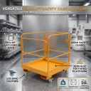 Xtron Forklift Safety Cage Work Platform with Wheels & Safety Gate