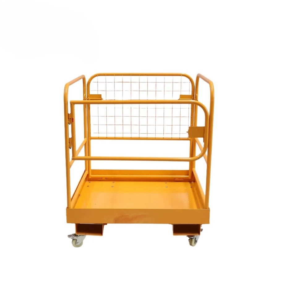 Xtron Forklift Safety Cage Work Platform with Wheels & Safety Gate — image 4
