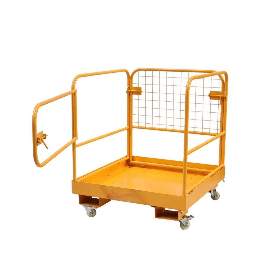 Xtron Forklift Safety Cage Work Platform with Wheels & Safety Gate — image 6