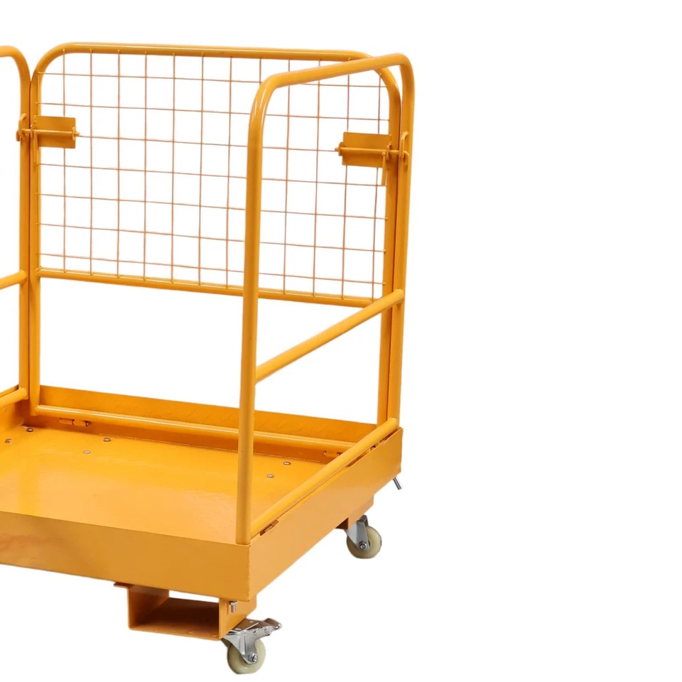 Xtron Forklift Safety Cage Work Platform with Wheels & Safety Gate — image 7
