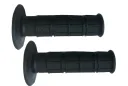 Rubber Road Race Motorcycle Handlebar Grips – Soft Black 7/8" 22mm (Pair)