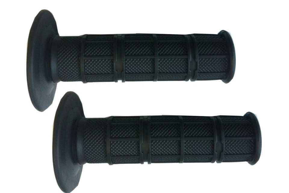 Rubber Road Race Motorcycle Handlebar Grips – Soft Black 7/8" 22mm (Pair) — image 2
