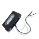 Universal 4 LED Number Plate Light — Micro Tail Lamp for Motorcycle, Car & Quad