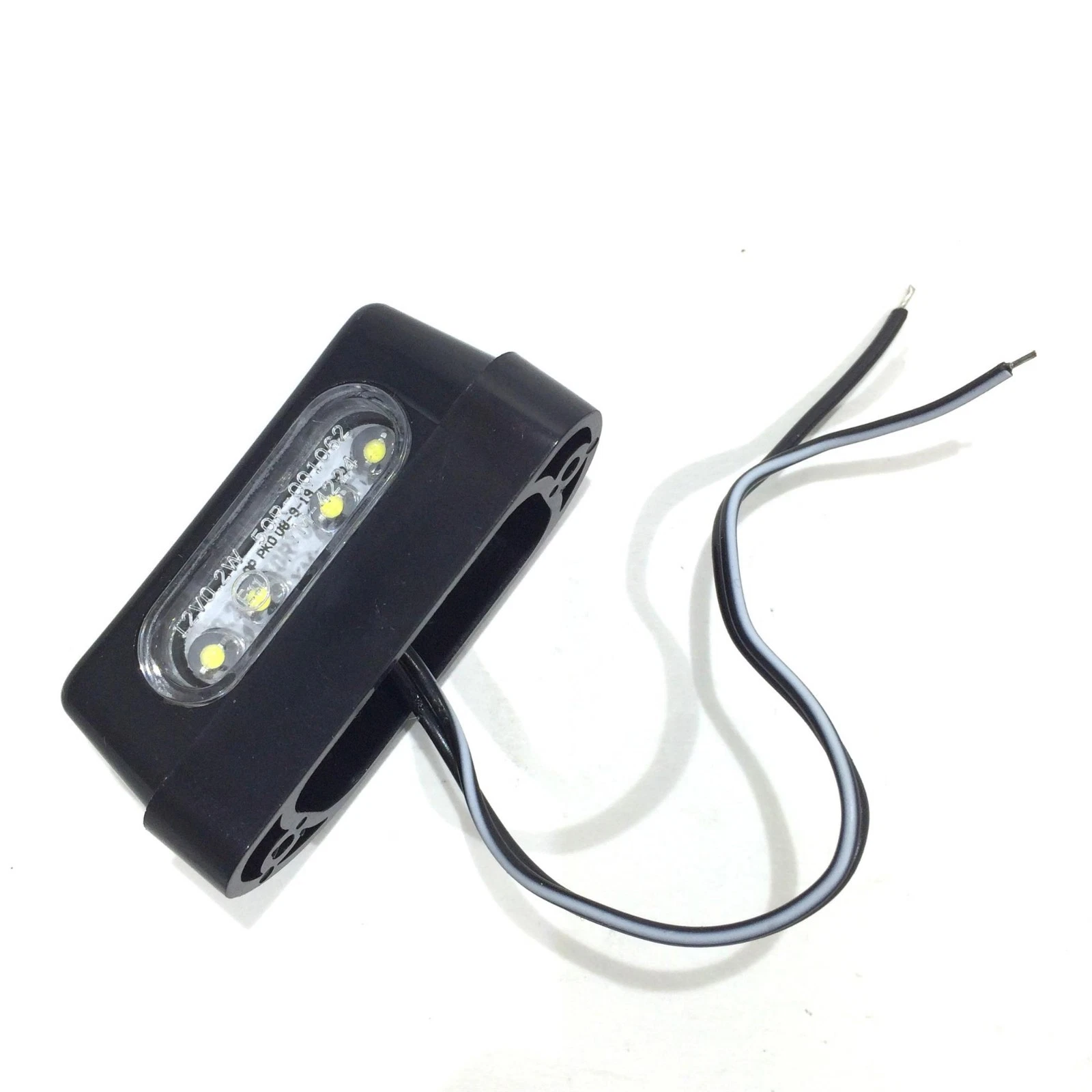 Universal 4 LED Number Plate Light — Micro Tail Lamp for Motorcycle, Car & Quad