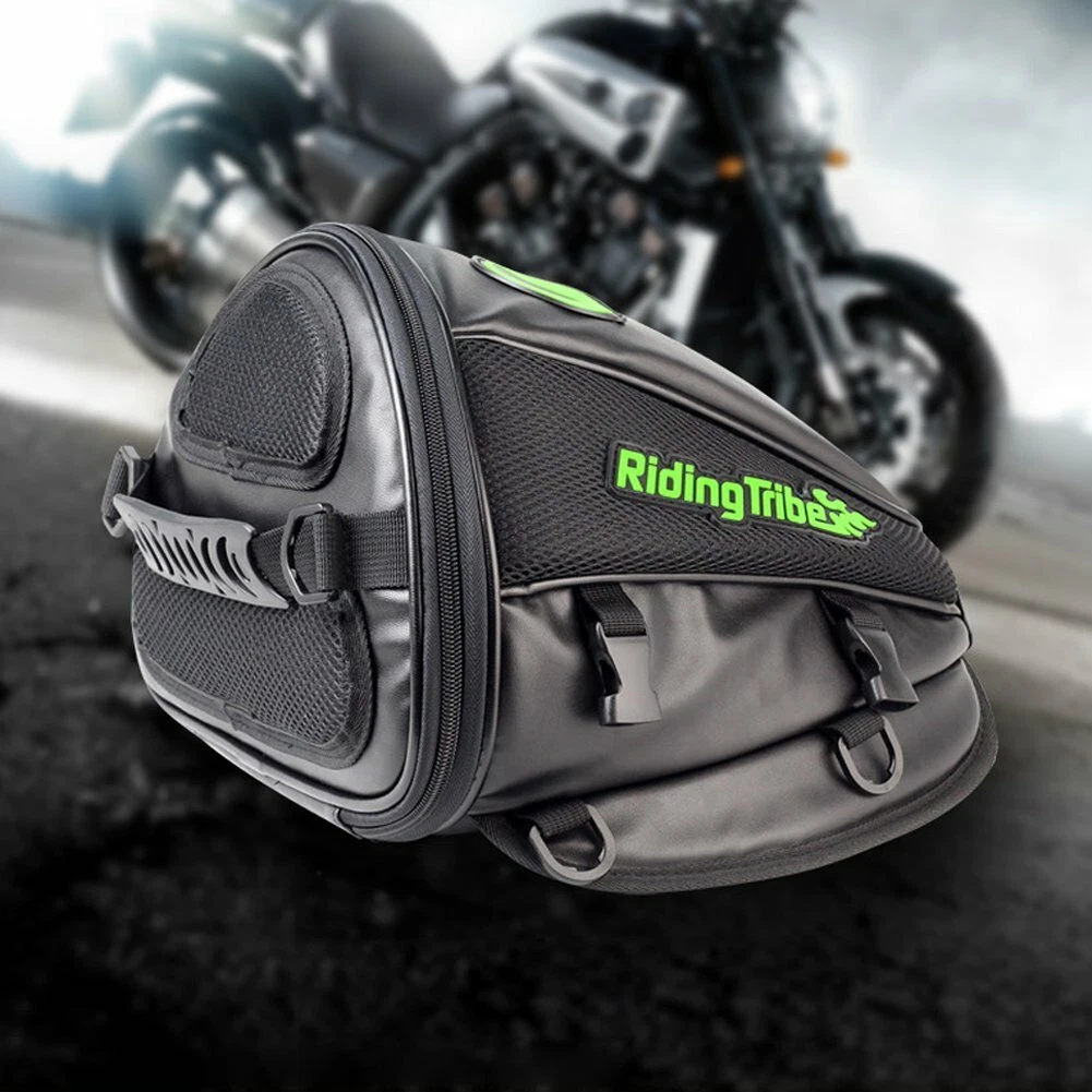 Motorcycle Rucksack & Tail Bag – Waterproof Cycle Backpack, Black