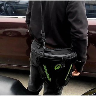Motorcycle Rucksack & Tail Bag – Waterproof Cycle Backpack, Black — image 7