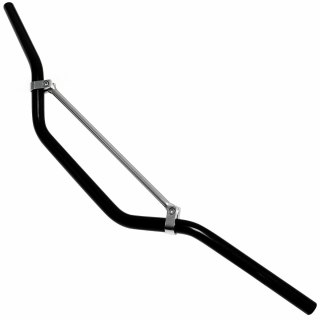 Motorcycle Braced Handlebars Motorbike Trail Enduro Black & chrome — image 2