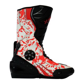 Kids Boots Off Road Motorbike Quad Child Red/White — image 1