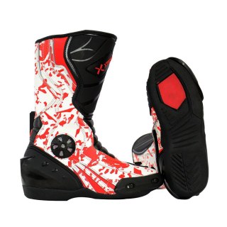 Kids Boots Off Road Motorbike Quad Child Red/White — image 5