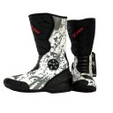 Kids Boots Off Road Motorbike Quad Child Grey/White