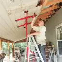 11' Drywall Lift Hoist Plasterboard Sheetrock Jack Red — image 11
