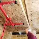 11' Drywall Lift Hoist Plasterboard Sheetrock Jack Red — image 12