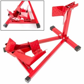 Motorcycle Red Front Wheel Chock Motorbike Garage Transport Paddock Stand — image 5