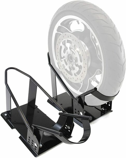 2x Motorcycle Bike Motorbike Bar Straps/Stand, Tyre Down and Wheel Chock Bundle