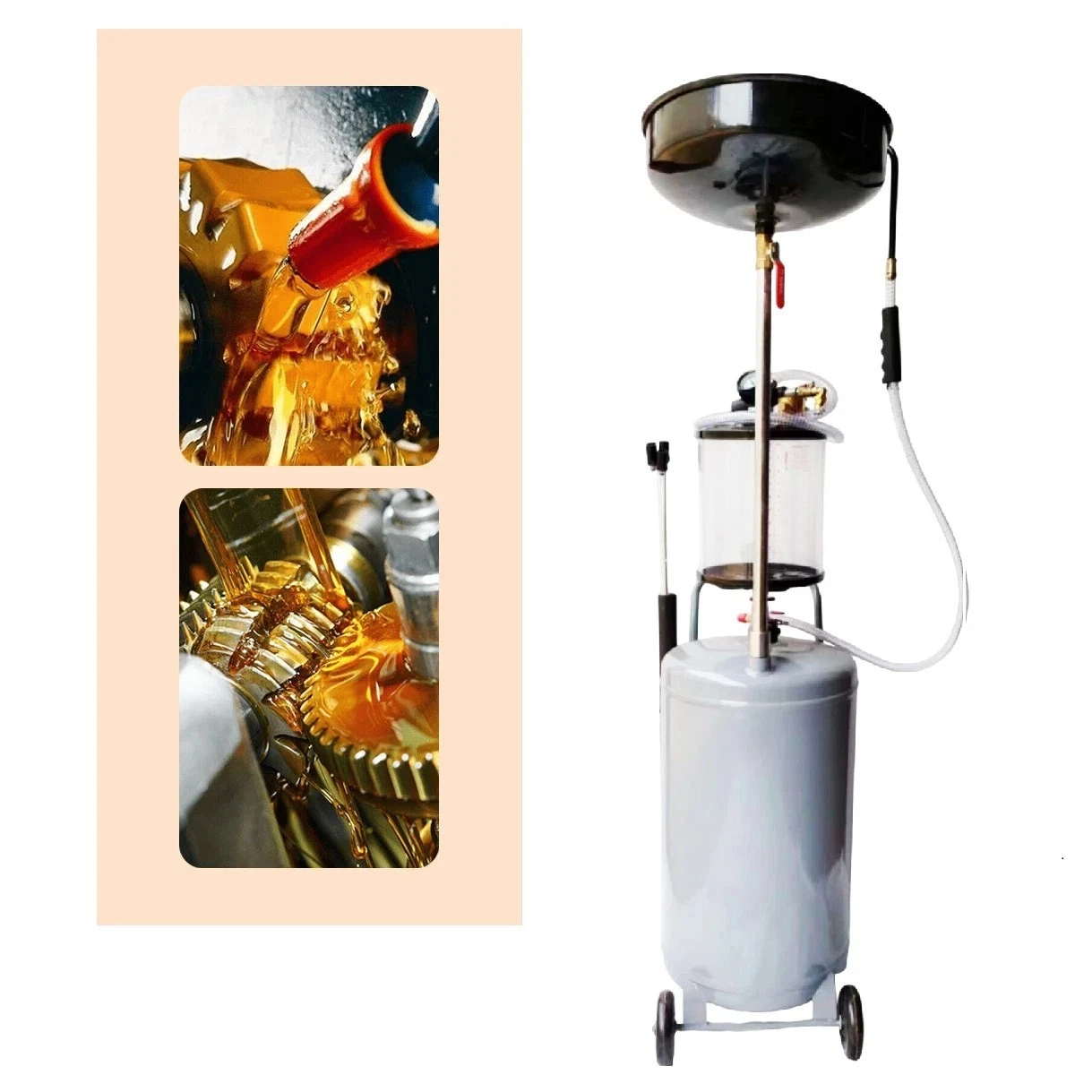 High-Capacity 80L Waste Oil Drainer Including Shucking Bottle — image 11