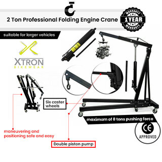 Folding Engine Crane Stand CAR Hoist Engine Lift Folding Stand — image 4