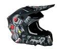 ECE 22.05 Dual Sport Helmet Lightweight Off-Road Dual Visor Grey Black