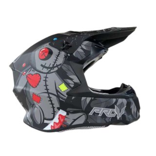 ECE 22.05 Dual Sport Helmet Lightweight Off-Road Dual Visor Grey Black — image 6