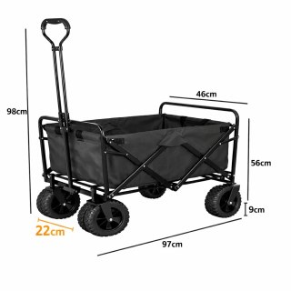 Folding Garden Trolley Wagon 200kg Heavy Duty Cart with Brake Tank Wheels — image 2