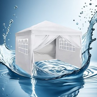 3x3M Pop Up Gazebo Grey Waterproof Canopy Tent with Sides & Windows | Heavy Duty — image 5