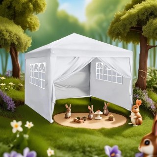 3x3M Pop Up Gazebo Grey Waterproof Canopy Tent with Sides & Windows | Heavy Duty — image 7