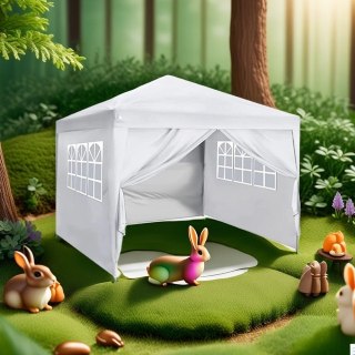 3x3M Pop Up Gazebo Grey Waterproof Canopy Tent with Sides & Windows | Heavy Duty — image 8
