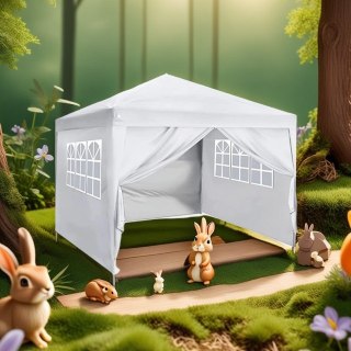3x3M Pop Up Gazebo Grey Waterproof Canopy Tent with Sides & Windows | Heavy Duty — image 9
