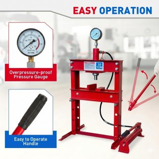 10 Ton Hydraulic Shop Press – Heavy Duty Workshop Tool — image 3