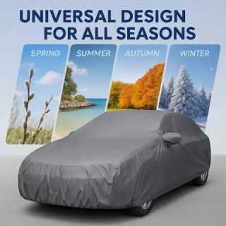 Premium Heavy Duty Waterproof Car Cover Cotton Lined UV Resistant All Weather — image 3