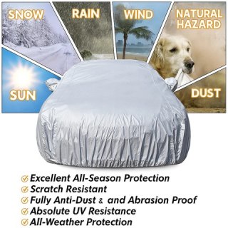 Premium Heavy Duty Waterproof Car Cover Cotton Lined UV Resistant All Weather — image 4