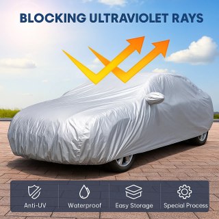 Premium Heavy Duty Waterproof Car Cover Cotton Lined UV Resistant All Weather — image 10