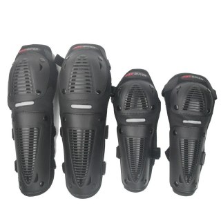 Motocross Knee Shin Guards Motorcycle Racing Protective Armour MX Enduro 4 Pad Set — image 2