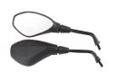 Universal Black 10mm Motorcycle Rear View Mirrors Pair Motorbike Scooter Moped