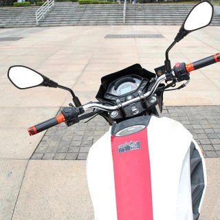 Universal Black 10mm Motorcycle Rear View Mirrors Pair Motorbike Scooter Moped — image 4
