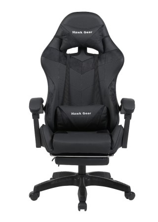 Racing Style Gaming Chair Ergonomic Office Chair with Massage Cushion & Footrest — image 1