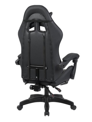 Racing Style Gaming Chair Ergonomic Office Chair with Massage Cushion & Footrest — image 4