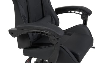 Racing Style Gaming Chair Ergonomic Office Chair with Massage Cushion & Footrest — image 9